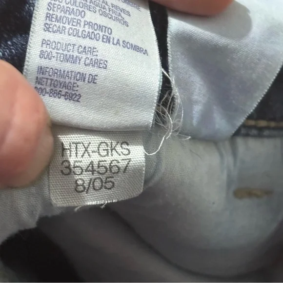 Tommy Hilfiger Vintage Bootcut Flare Jeans Size 10 Mid Rise Braided Detail - Picture 9 of 9